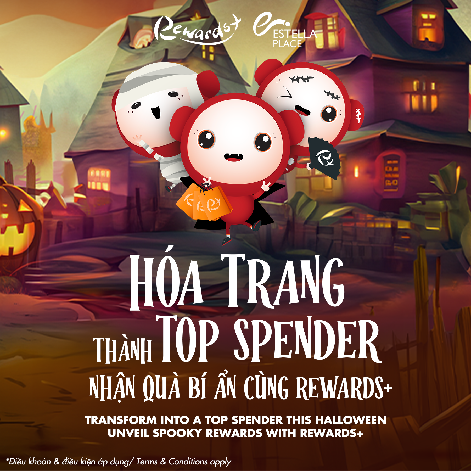 👻🍁🔥 HÓA TRANG THÀNH TOP SPENDER, NHẬN QUÀ BÍ ẨN CÙNG REWARDS+