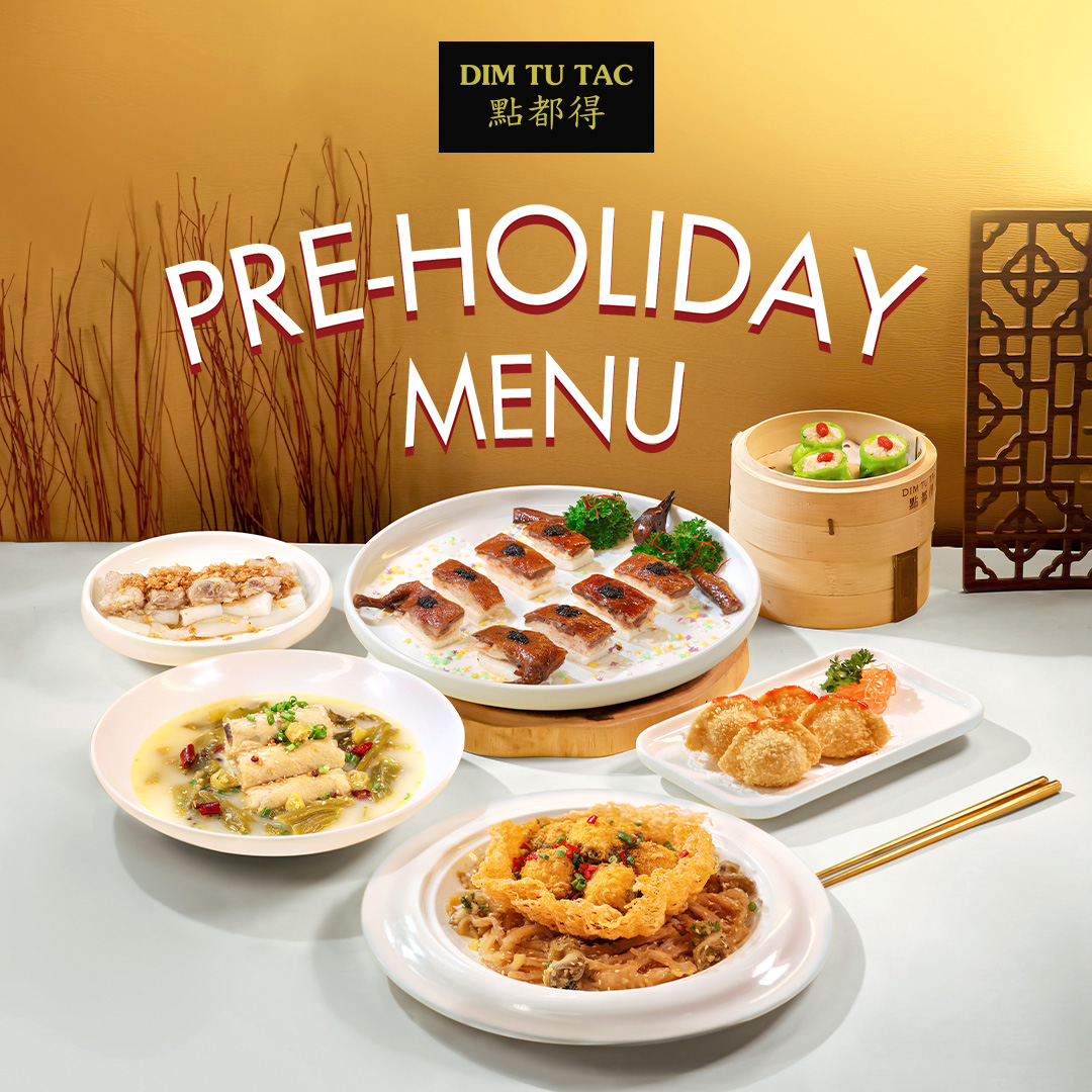 PRE-HOLIDAY MENU TỪ DIM TU TAC