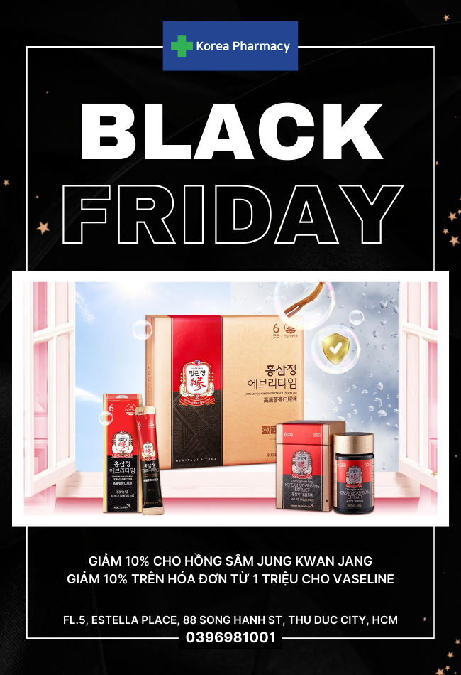 BLACK FRIDAY - GIẢM GIÁ 10% CÓ ĐỀ KHÁNG KHỎE, NGẠI CHI GIAO MÙA