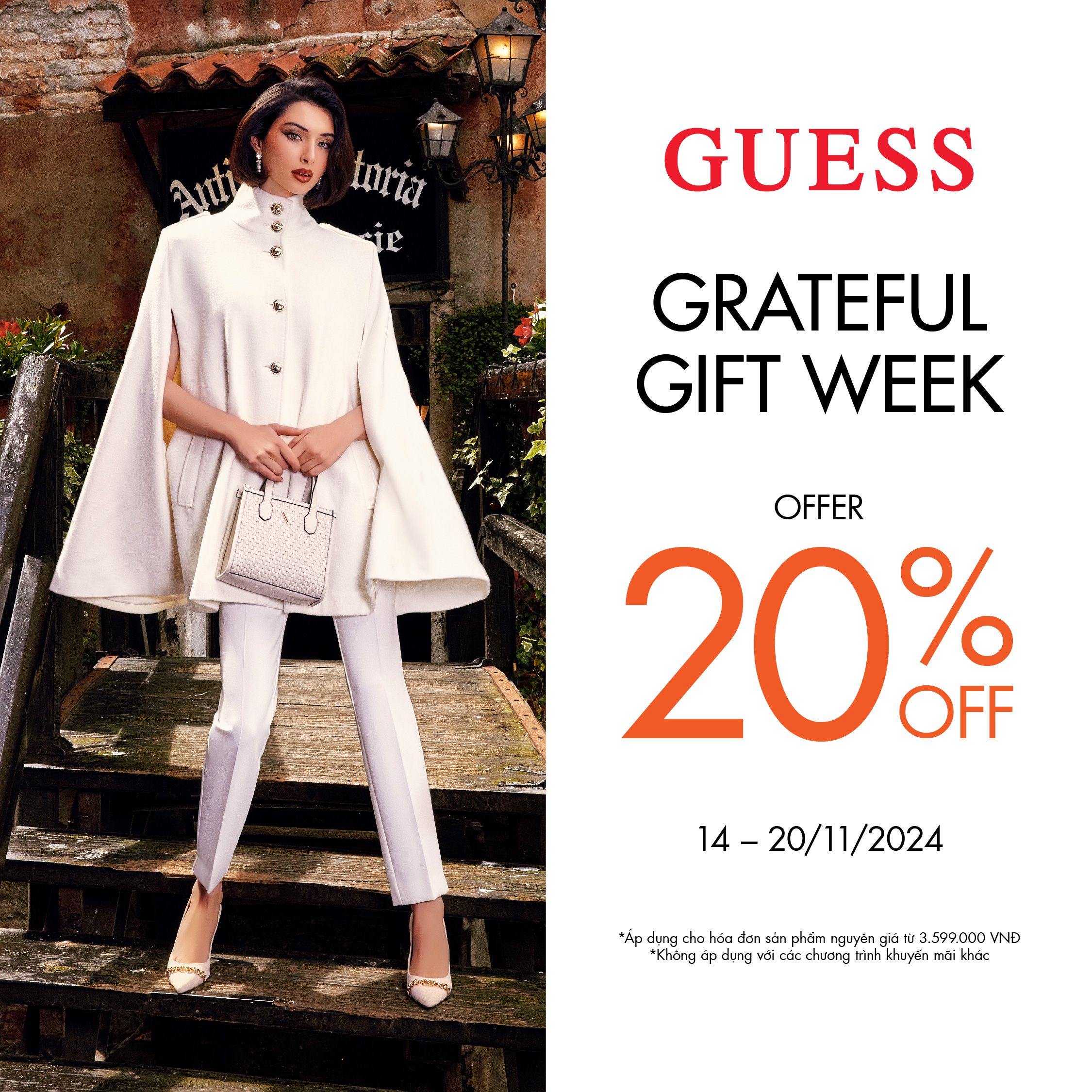 [Khuyến Mãi] 💥GUESS - GRATEFUL GIFT WEEK - OFFER 20% OFF💥