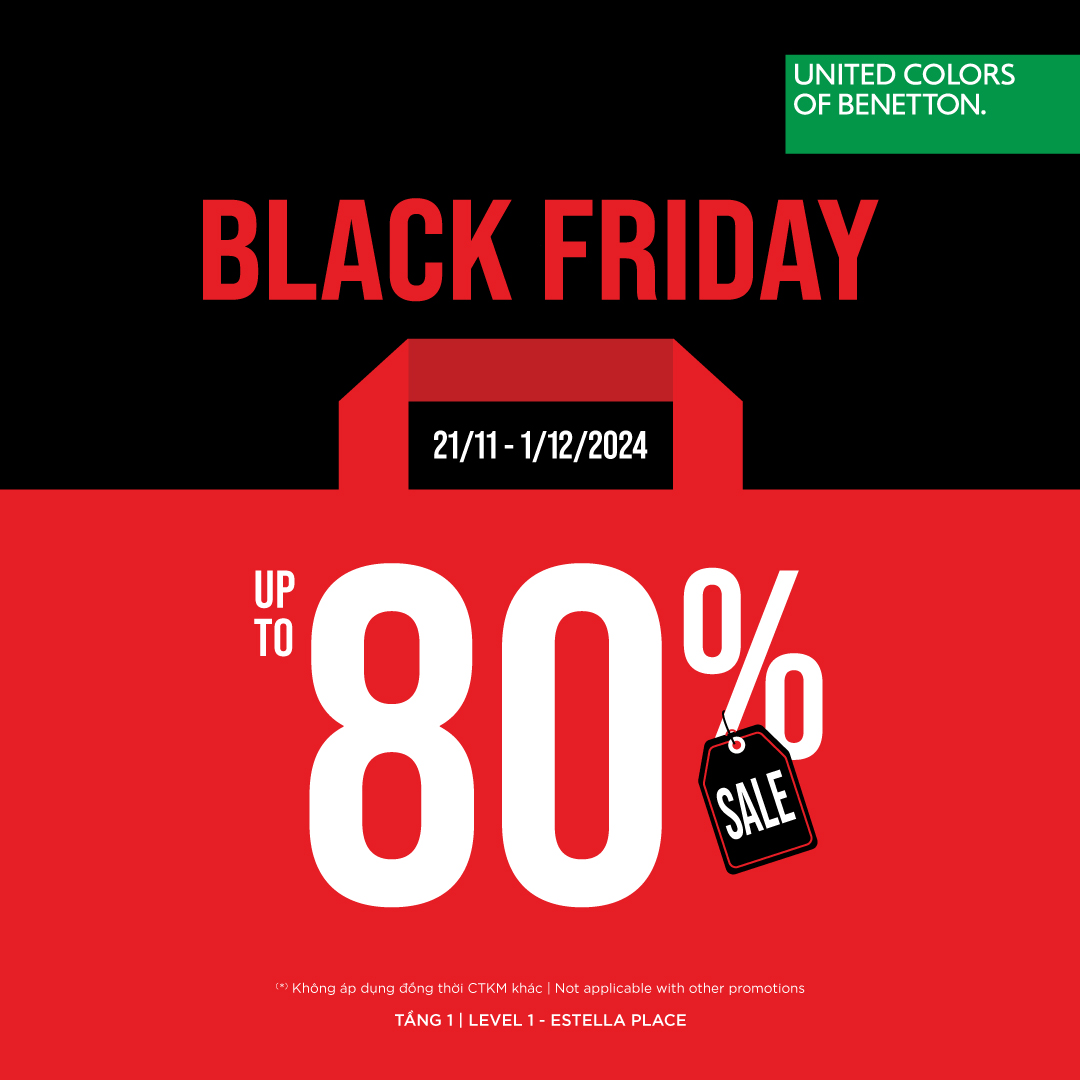 🔥𝗨𝗡𝗜𝗧𝗘𝗗 𝗖𝗢𝗟𝗢𝗥𝗦 𝗢𝗙 𝗕𝗘𝗡𝗘𝗧𝗧𝗢𝗡 - BLACK FRIDAY - ƯU ĐÃI LỚN NHẤT NĂM LÊN ĐẾN 80%🔥