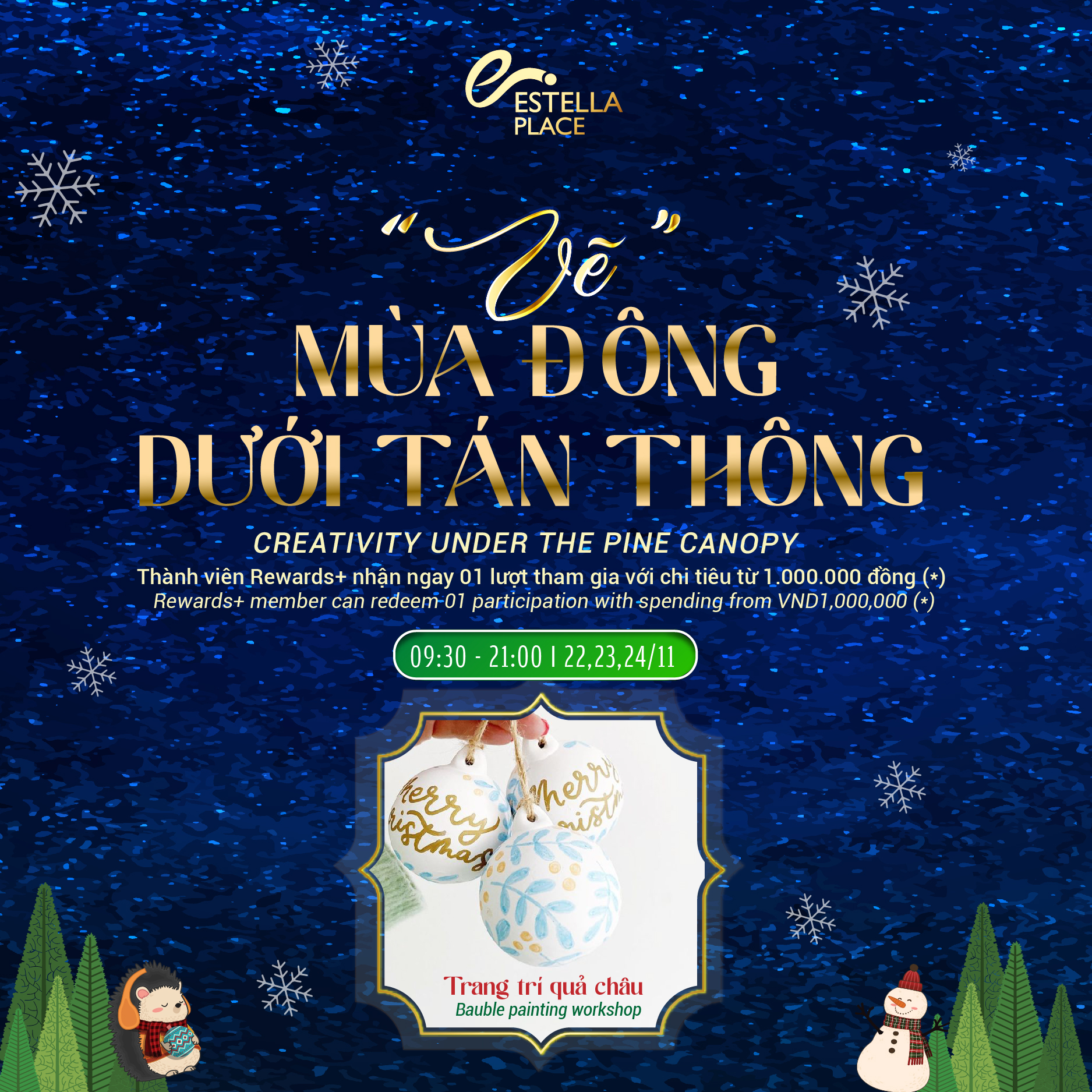 🎨“VẼ” MÙA ĐÔNG DƯỚI TÁN THÔNG🎄– KÌ 1: TRANG TRÍ QUẢ CHÂU