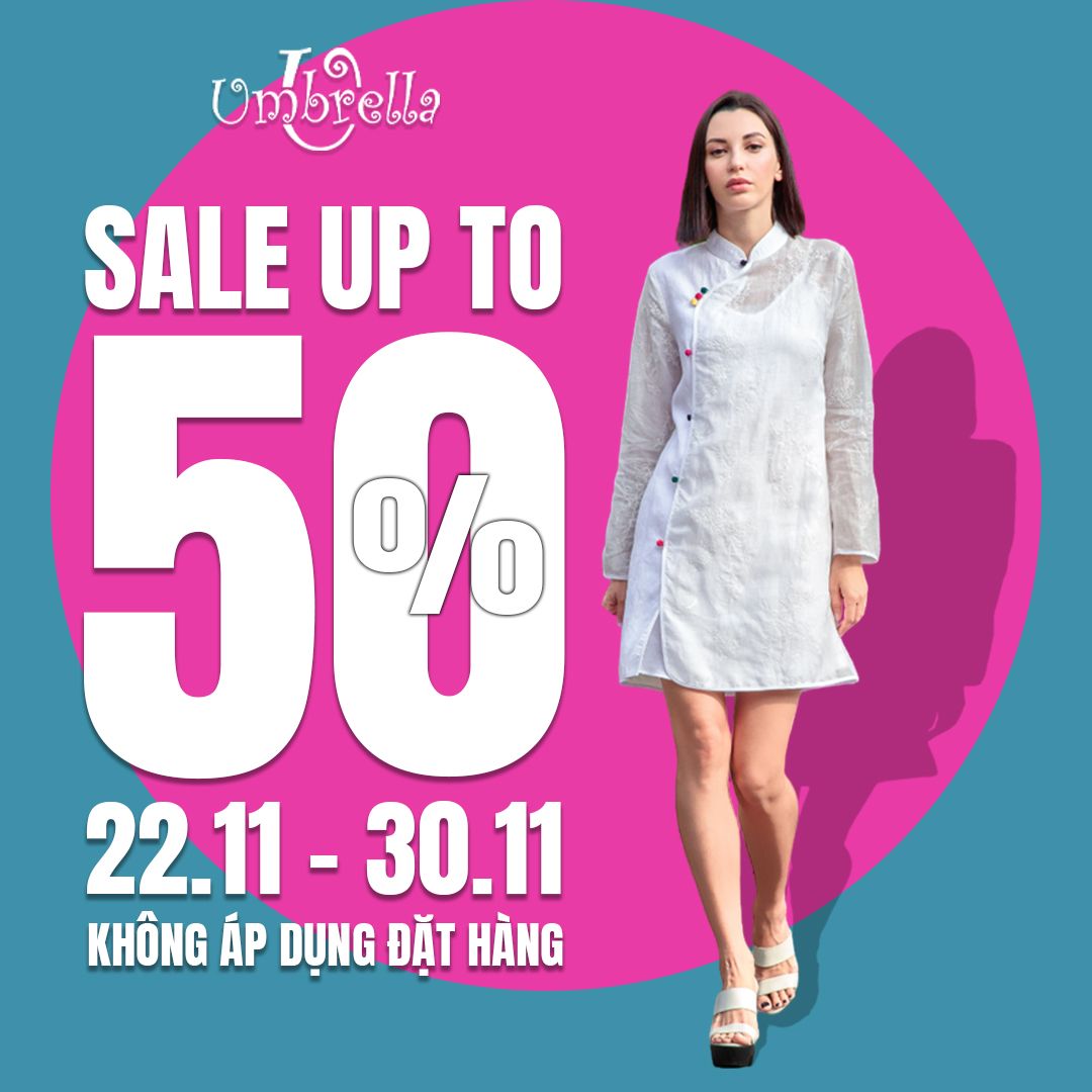 🎉 GIẢM GIÁ LÊN ĐẾN 50% TẤT CẢ BST CÓ SẴN, ÁP DỤNG TỪ NGÀY 22.11 ĐẾN 30.11.2024 🎉