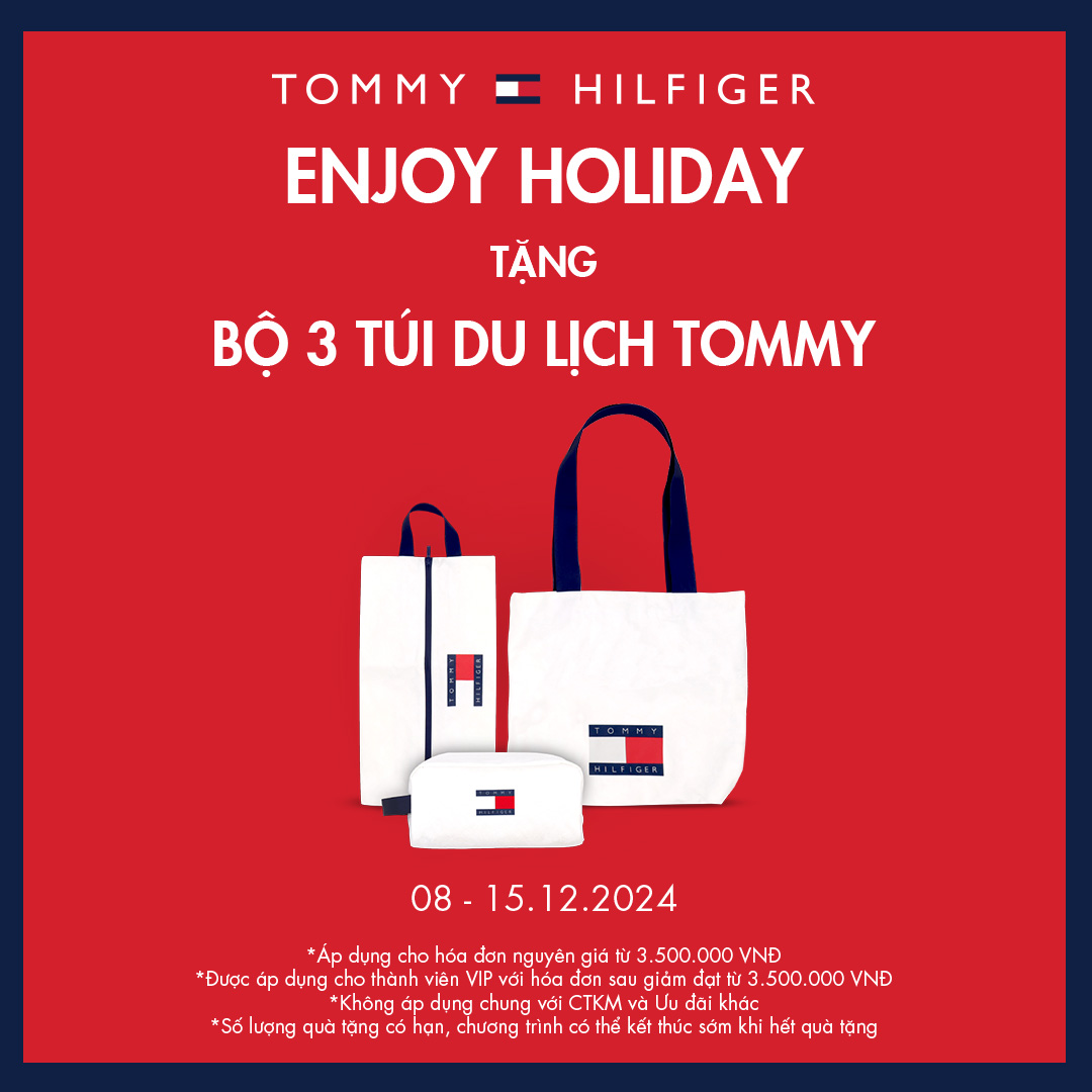 🎄TOMMY HILFIGER - ENJOY HOLIDAY - TẶNG BỘ 3 TÚI DU LỊCH CAO CẤP🎄