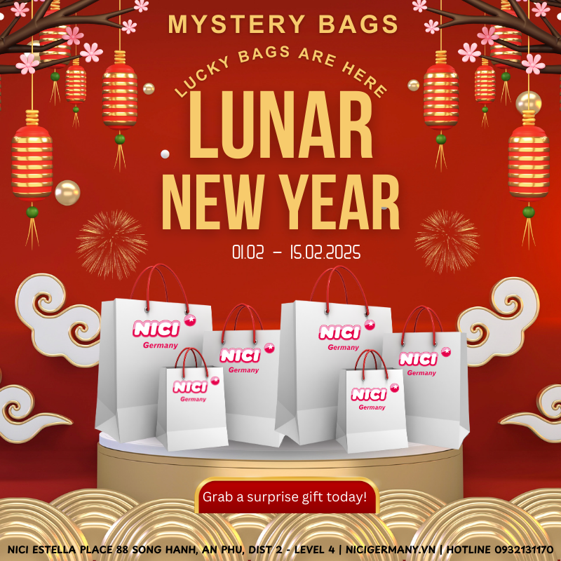 NICI MYSTERY BAGS - MỪNG XUÂN MỚI - LỘC XUÂN PHƠI PHỚI CÙNG #NICI chính hãng