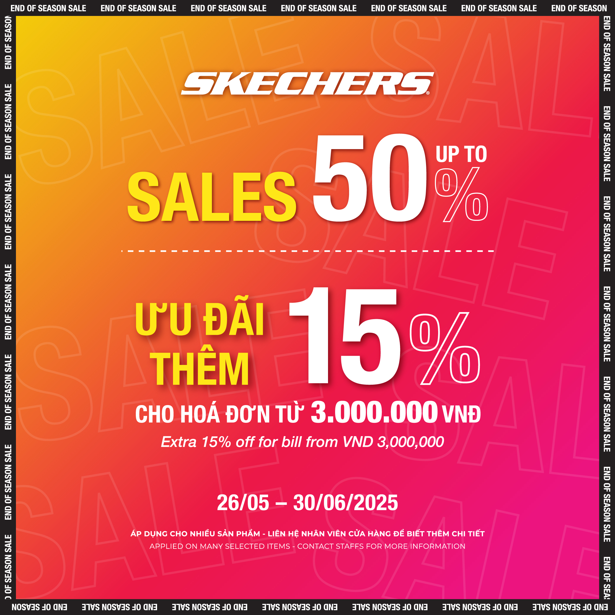 SKECHERS SALE HÈ RỰC CHÁY, CHẠM NGAY DEAL HOT!