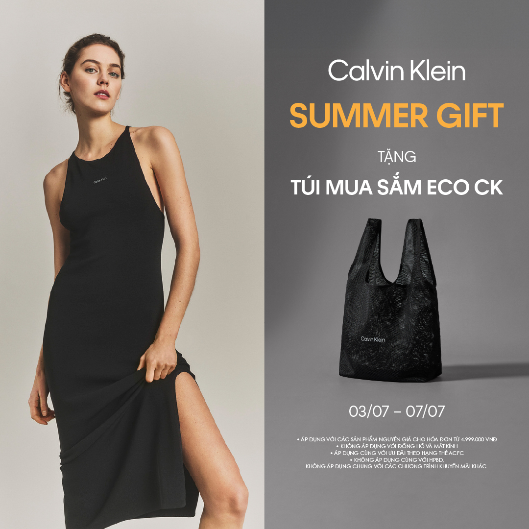 CALVIN KLEIN - SUMMER GIFT - TẶNG TÚI MUA SẮM ECO CK